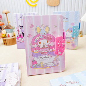 Cartoon Sanryliio Code Stationery Prizes Children's Elementary School Student Cute <strong>Notebook</strong> <strong>with</strong> <strong>Lock</strong> Diary <strong>Notepad</strong> - Product Image 2