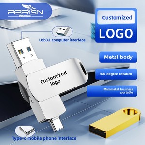 卸売32g〜128g USBディスク彫刻金属64g高速システム携帯電話コンピュータタイプC USB 2.0インターフェースにデュアル使用 - Product Image 5