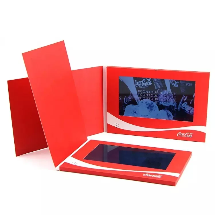 Nicro 7 pollici schermo Lcd invito promozione pubblicitaria marchio introduzione carta azienda Business catalogo Brochure Video digitale