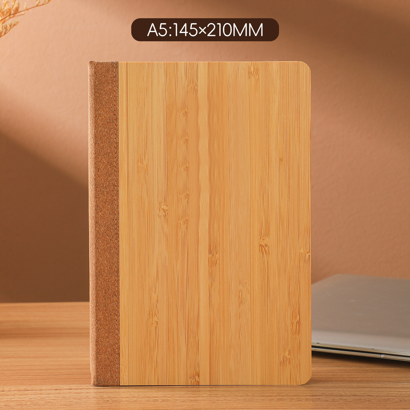 สมุดโน้ต A5 ปกไม้ก๊อก