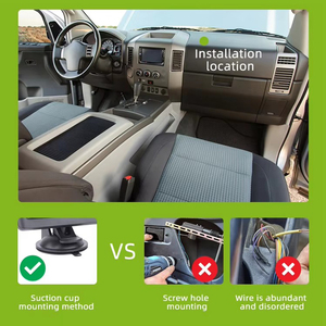 Kit de cámara de marcha atrás de coche de 5 pulgadas personalizado de fábrica sistema de cámara Rv inalámbrica 720P / 1080P sistema de cámara de respaldo inalámbrico de 2 canales - Product Image 6