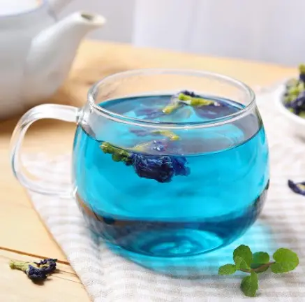 Сушеный цветок голубая бабочка гороховый цветок чай
