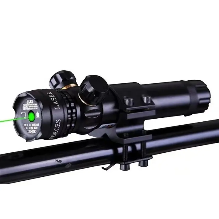 Viseur de point laser vert de chasse tactique en plein air de nouvelle conception avec lampe de poche laser verte réglable