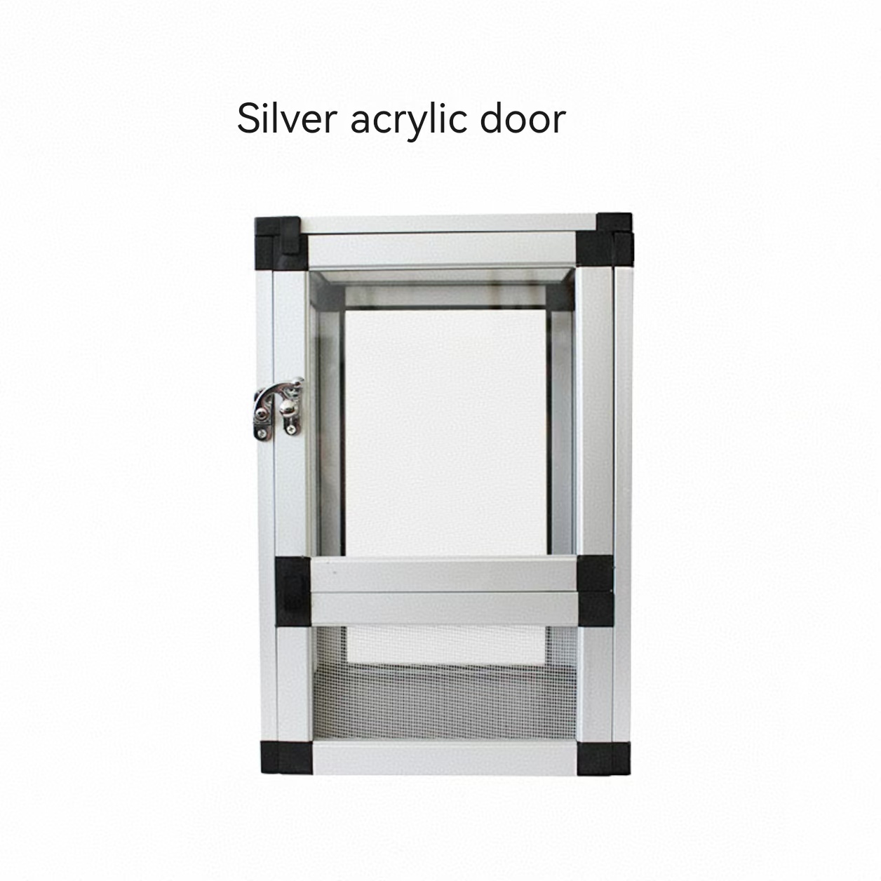 Silver acrylic door