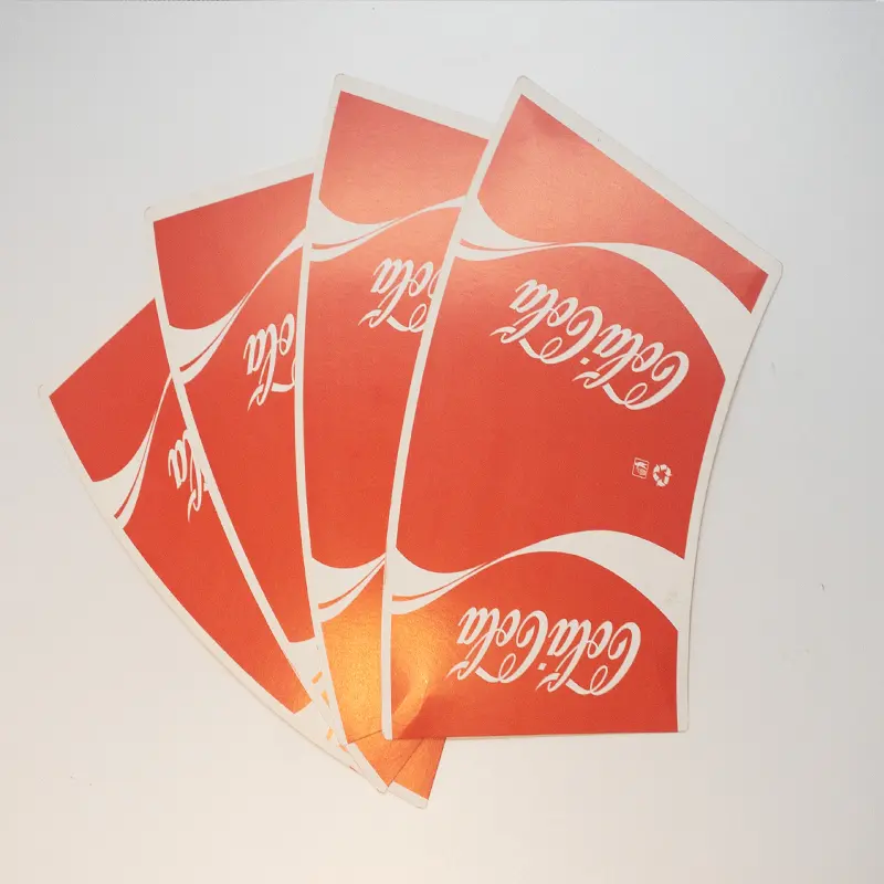 뜨거운 찬 종이컵을 위한 pe 광택지 장을 인쇄하는 공장 주식 190 + 15 + 15 종이컵 팬