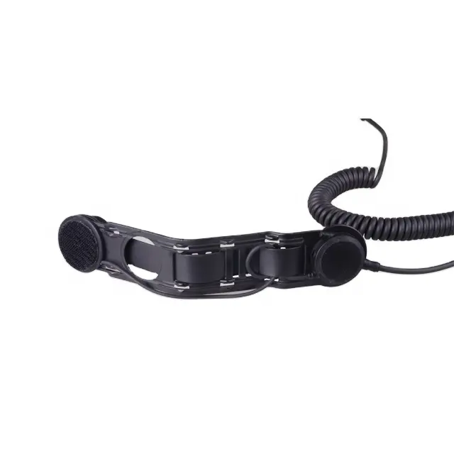 Dupla microfone alto-falante crânio osso headset para Fire Fighter PTE-129