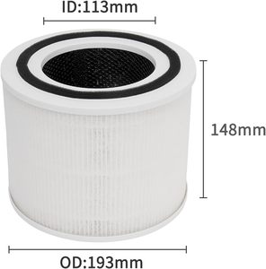 用于LEVOIT Core P350/300S空气净化器的宠物护理更换过滤器，带电弧配方过滤器的气味消除器更换 - Product Image 6