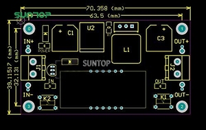 LM2596可调dc-dc降压电源转换模块4.0-40伏输入至1.25-37伏输出，带发光二极管电压表显示 - Product Image 4
