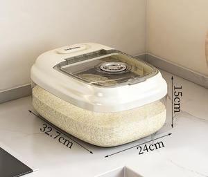 Böcek geçirmez nem geçirmez pirinç kutusu tahıl mühürlü kavanoz mutfak konteyner 10/30KG depolama mutfak konteyner depolama kapaklı kutu - Product Image 6