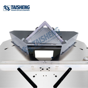TS-J35S çift sıkmak çerçeve testere kesici ahşap yapma makinesi için PS/ahşap/MDF/alüminyum alaşım çerçeveleri çerçeve kesme makinası - Product Image 5