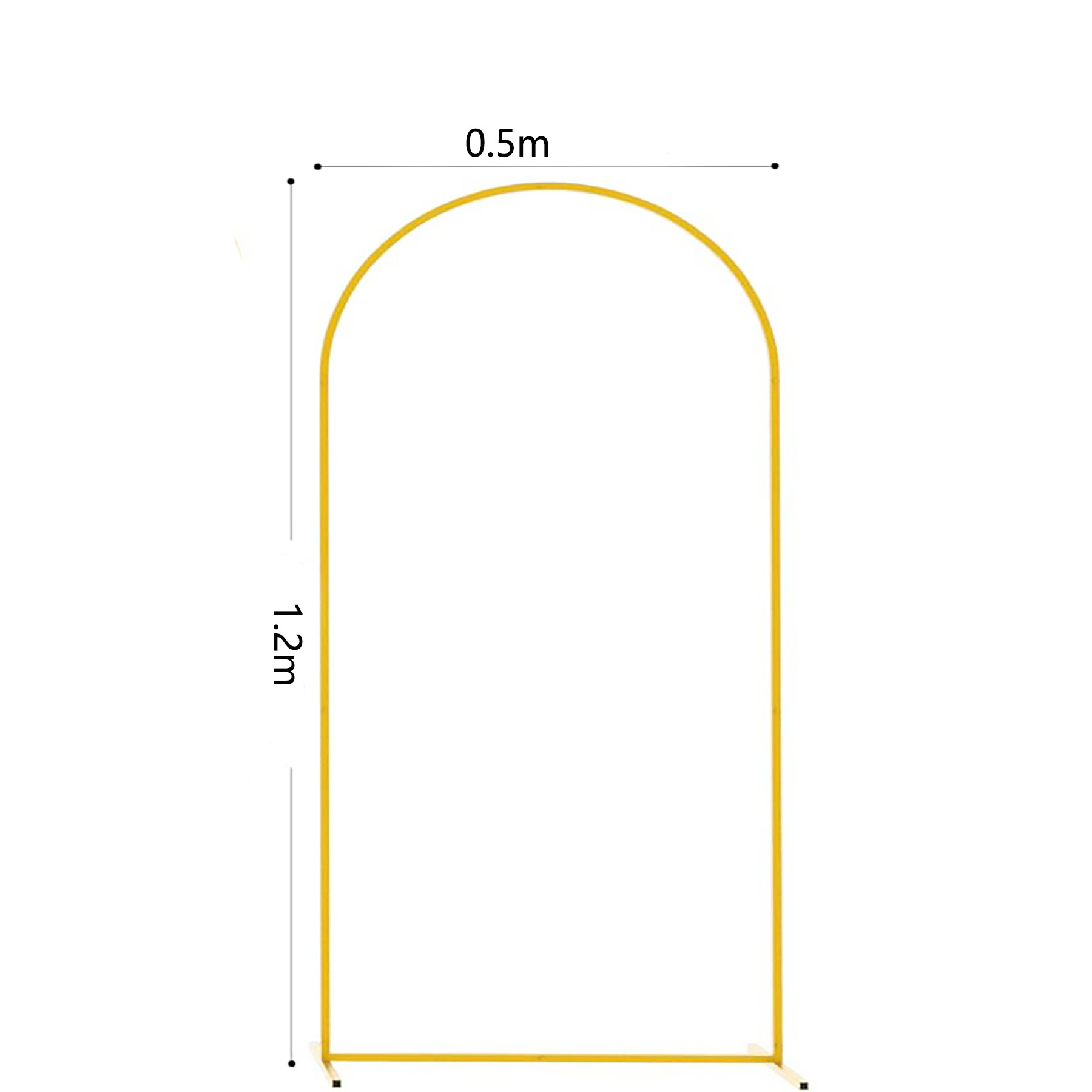 Modelo de arco vertical 0.5*1.2 4 pies Dorado