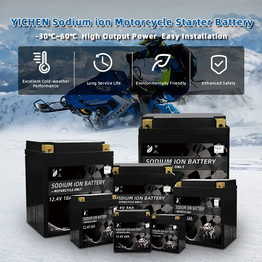 12.4V 5.2Ah Sodium ion batteries Motorcycle Powersport Battery suitable for 150CC motorbikes