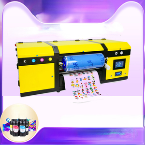 Desktop 17&quot; All in One Small UV Printing Machine Golden Foil Film Laminating <strong>2</strong> in 1 Gold A4 A3 Sticker UV DTF <strong>Printer</strong> - Product Image 3