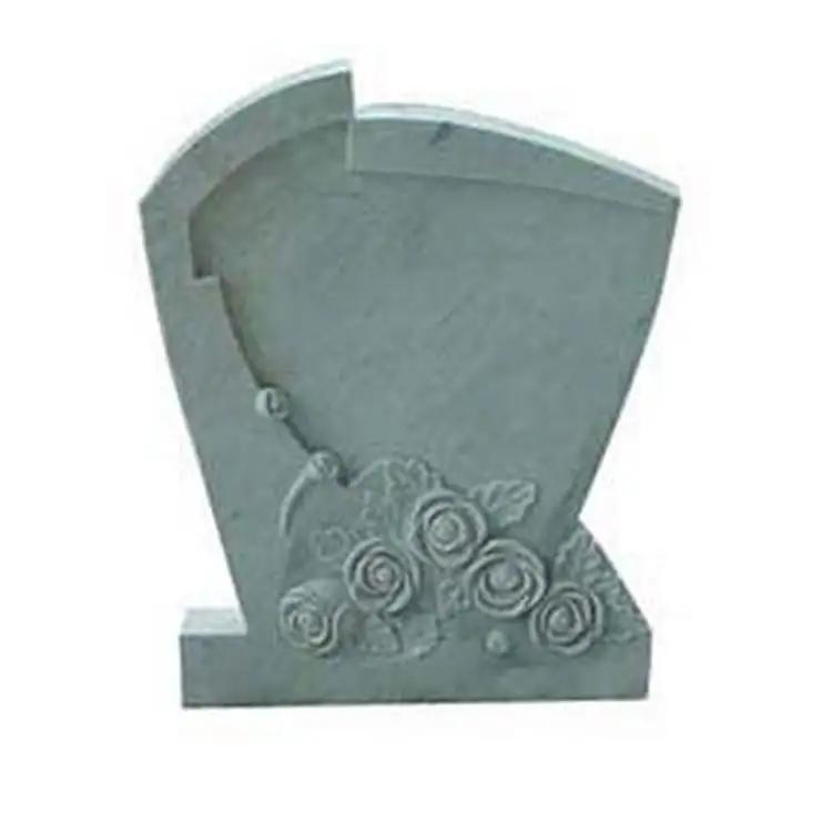 Простой дизайн гранитная надгробная плита и памятники дешевая гравировка цветок надгробная плита