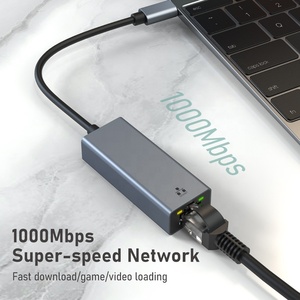 Super Speed 1000M USB C <strong>Network</strong> Card USB C to Ethernet Adapter Type C to RJ45 Lan <strong>Computer</strong> Connector CARD - Product Image 4