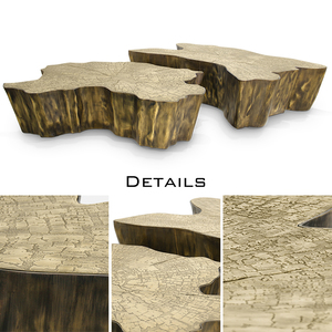 Luxury Tree of Knowledge <strong>Center</strong> Table, Polished Casted Brass with Patina Plating, Sculpted Design for Elegant Living Rooms - Product Image 4