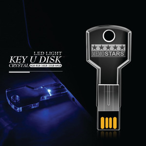 Logotipo interior personalizado, llave acrílica, USB flash Memory Sticks, Halo Thumb pen Drives con LED de colores para obsequios de promociones - Product Image 2
