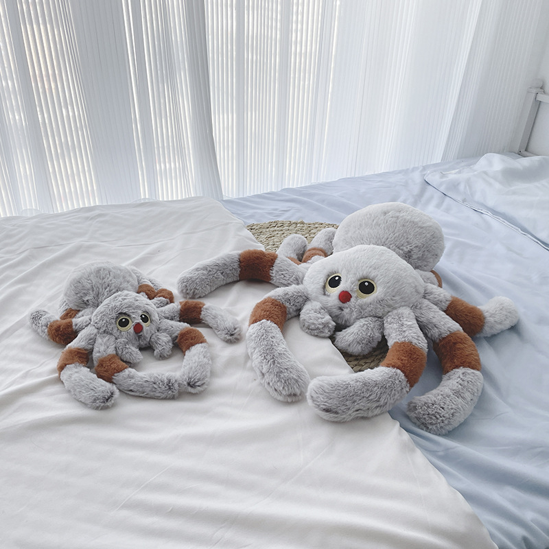 Peluche araignée, araignée moelleuse, peluche araignée géante