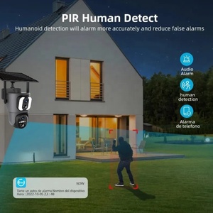 6MP Dual-Screen Preview Solar <strong>Camera</strong> Low Power PIR <strong>Sensor</strong> Dual Lens Security PTZ WIFI IP CCTV <strong>with</strong> 4G Sim Card Solar <strong>Camera</strong> - Product Image 5