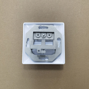 80x80mm Germany <strong>Type</strong> Faceplate Wall Plate Wall Outlet for 2 Keystone Modules Flush-Mounted Data <strong>Connection</strong> Socket - Product Image 3