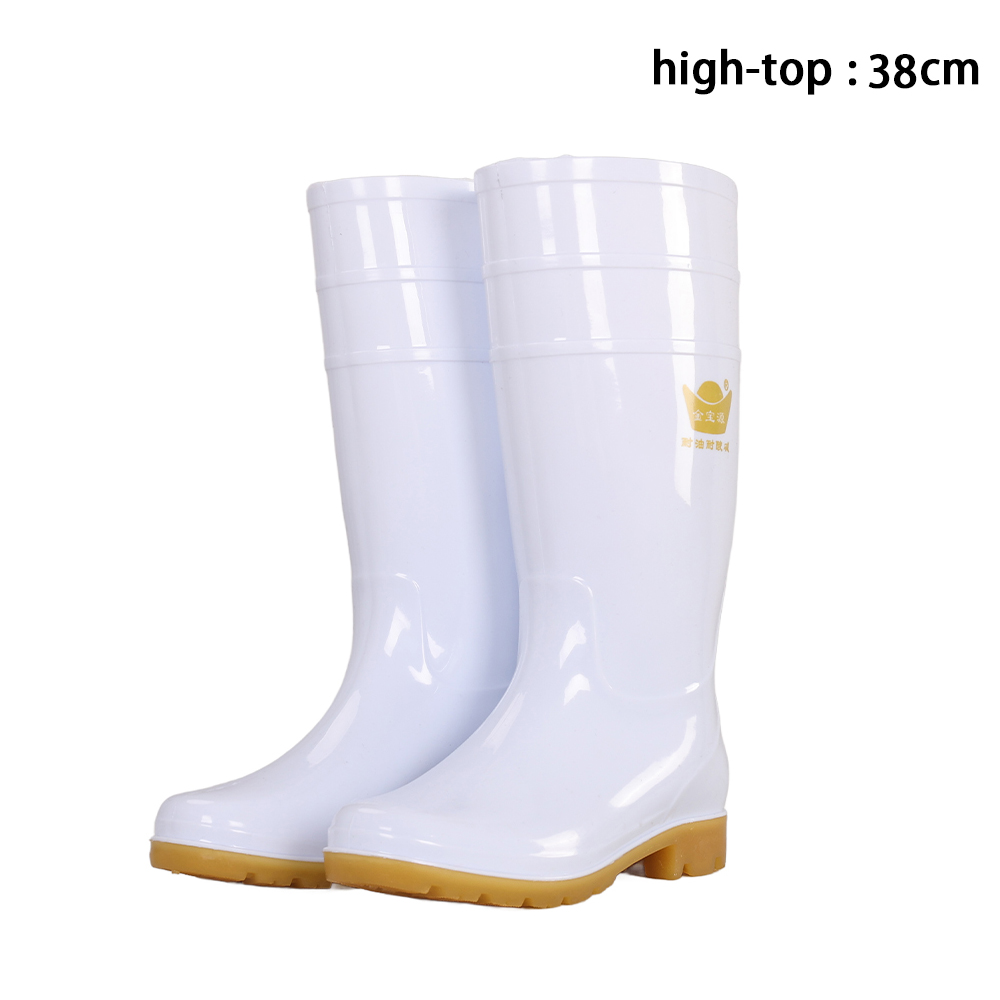 white-high tube shoes