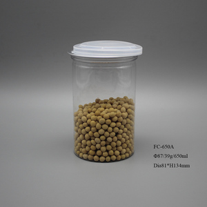 זול מזון כיתה 650ml עגול פלסטיק מחמד קל פתוח פחיות ומזון צנצנות לאריזה מתוק שוקולד סוכריות, צבע דוב צורת gummy - Product Image 5