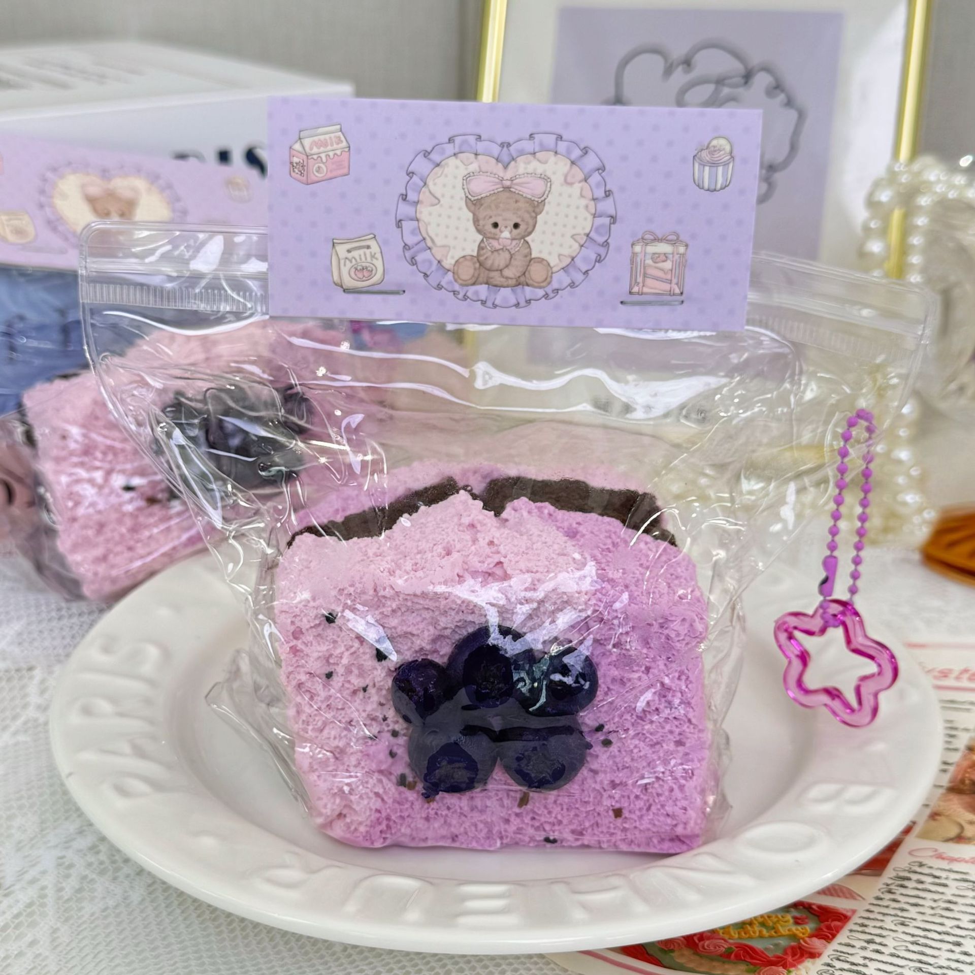 Tostada grande de tres pisos con arándanos 360g