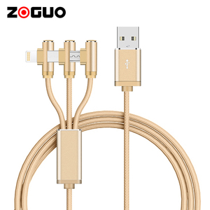 Di alta qualità 3 in 1 telefono cellulare di ricarica e cavo dati veloce Android tipo-C linea di caricabatterie per Apple Computer uso - Product Image 2