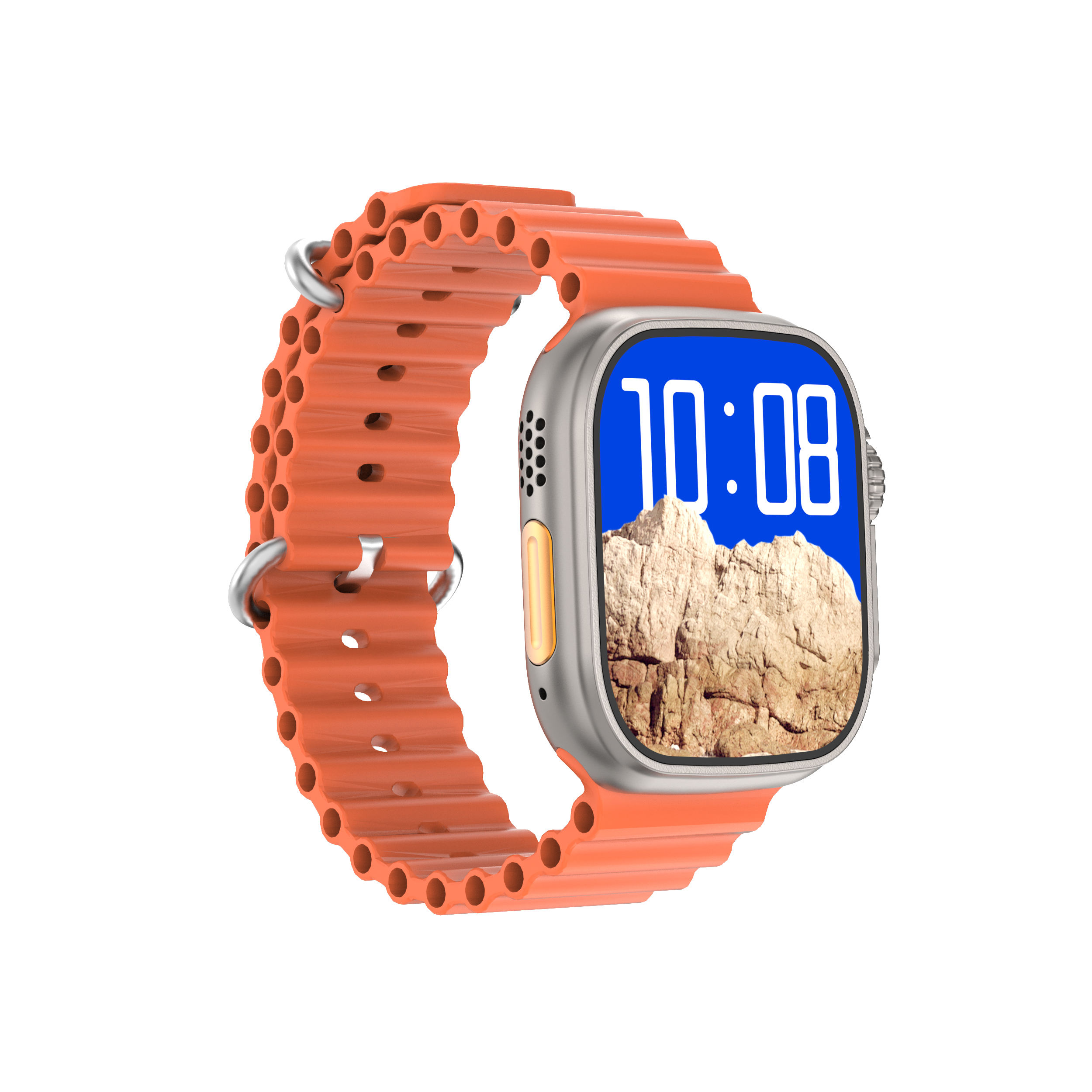 assiette grise océan orange