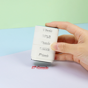 5 in 1 blok öğretmen ödül damga özel lastik öğretmen yorumlar damga İngilizce set teşvik - Product Image 3