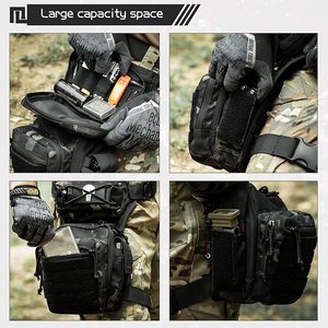 Multifunctional Tactical Outdoor Motorcycling Hiking Traveling Drop Leg Waist Bag Pack Water Bottle Fishing Tool <strong>Pouch</strong> - Product Image 4