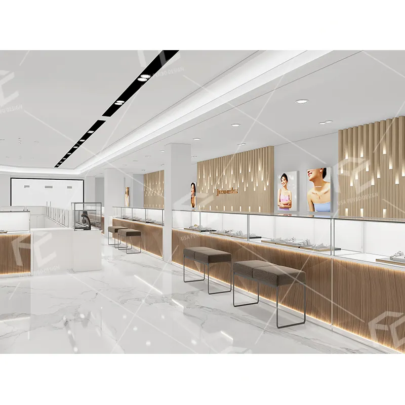 Retail Watch Shop Interior Design Jewelry Display Store Counter and Showcase Jewellery Display Furniture