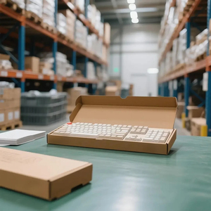 Kunden spezifisches Logo Rechteckige braune obere untere Verpackungs box Geschenk box aus braunem Karton mit Papier hülle oben unten