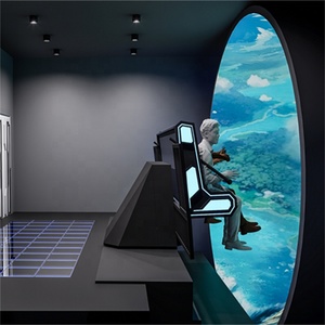 3D裸眼影院主题4D 5D 7D运动椅360度屏幕旋转平台轨道VR 9D游乐园金属材料 - Product Image 1