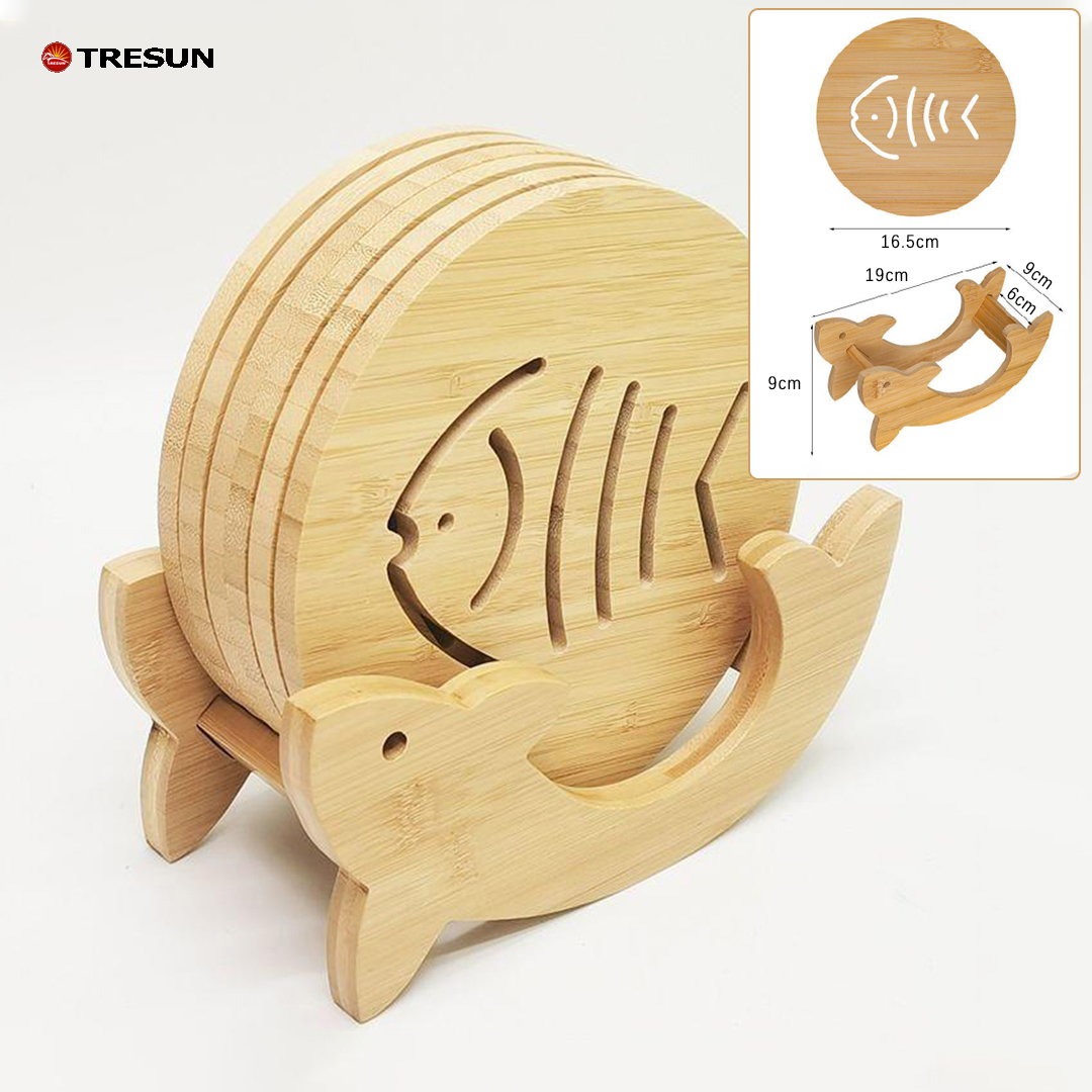 6 sous-verres avec support