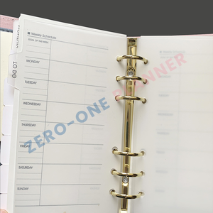 Custom A5 A6 A7 Planner Divider Frost pp Index Pages with Black Print Tab - Product Image 5