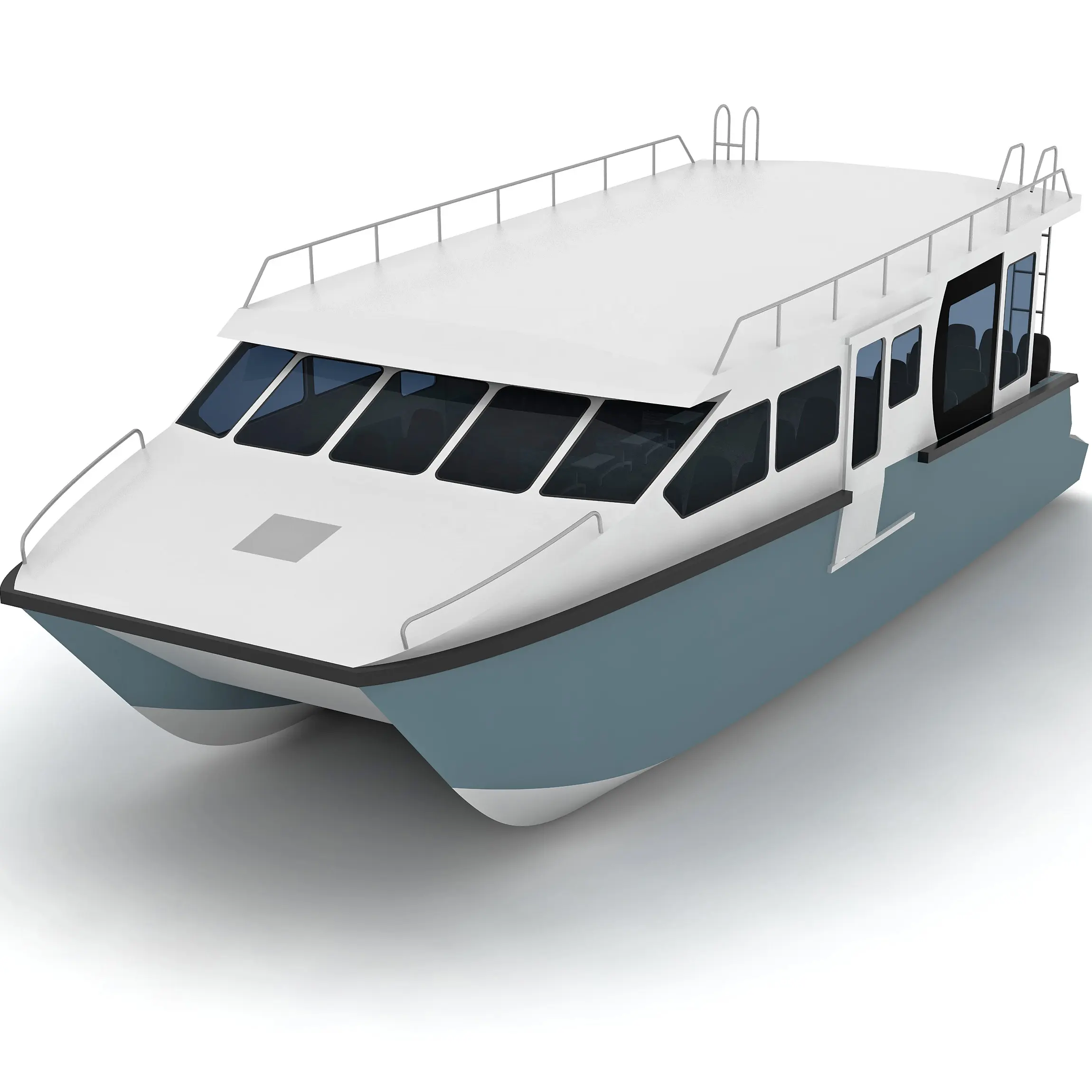 Barco catamaran de alumínio para venda, barco de passageiros catamaran de 13m 50 assentos