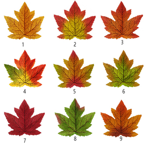 10cm güz hasat yaprak yapay akçaağaç yaprakları ev partisi çiçek aranjmanı dekor - Product Image 1