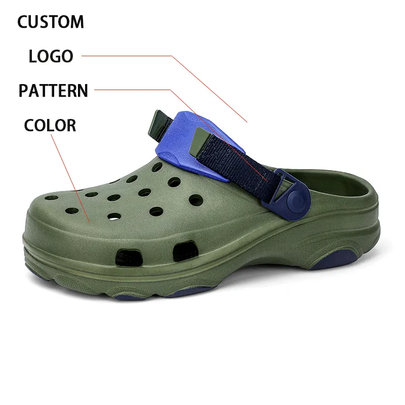 2024 nuovo stile pantofola modello personalizzato di fabbrica eva sandalo giardino da uomo zoccoli scarpe per uomo nuova moda unisex-per adulti clog classici