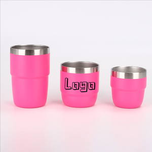 Lazer gravür Mini Tumblers 4oz 6oz <span class=keywords><strong>8oz</strong></span> boş fincan paslanmaz çelik şarap Shot yalıtımlı şişe su içecek fincan kahve kupa