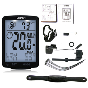 LIXADA 3 en 1 Computadora de bicicleta inalámbrica Computadora de bicicleta con pantalla LCD multifuncional - Product Image 1