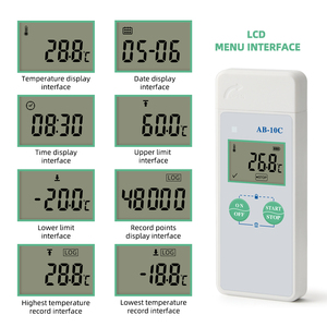 AB-10C Mini USB Digital termómetro registrador de datos de medida de-30 ~ 70Temp-Recorder de Sensor para refrigeración de la cadena de frío de los laboratorios - Product Image 4