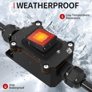 IP67 DC Inline su geçirmez güç anahtarı DC12-24V çift yan kablolama anahtarı 25A otomotiv Rocker anahtarı - Product Image 6