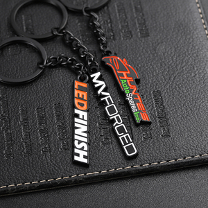 New 2023 Products Key Chain Metal No <strong>Minimum</strong> Order <strong>Customized</strong> <strong>Keychain</strong> Logo Letter Name 3d Enamel Keyring Set - Product Image 5