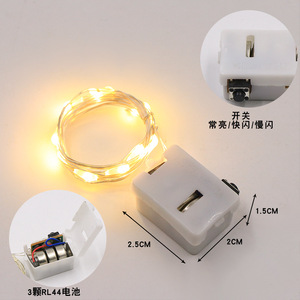 Теплые белые светодиодные гирлянды с батарейным питанием - Product Image 2