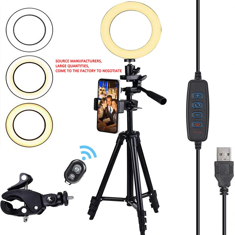 2021 Hot verkauf Led ring licht mit 1.6m Tripod für handy halter fotografie selfie ring licht