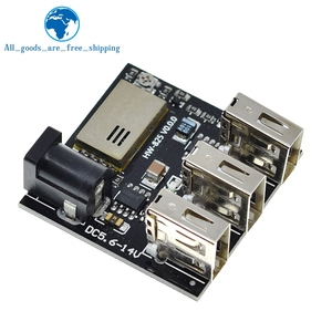 TZT DC-DC 9V/12V a 5V 8A Step Down Power Charger Bank Board 3 USB Mini modulo di ricarica convertitore Buck Step-Down per Arduino - Product Image 4