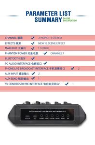 Newest Design Mini 4 Channel Usb Audio <strong>Mixer</strong> Console OEM 16DSP Audio Interface With Monitor for Livestream <strong>Youtube</strong>