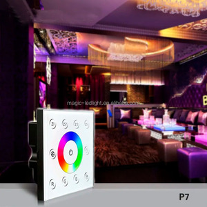 P7 Wand montage Touch Panel LED Dmx Controller 220V LED RGB Controller Dmx512 Wireless RGB Controller für RGB Strip Light - Product Image 6
