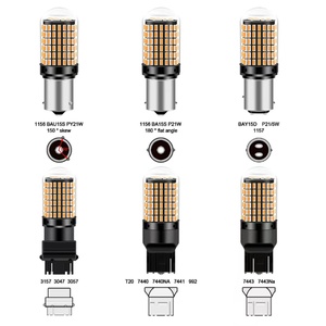 Hasta LED araba LED T20 T20 1156 7440 all PY21W all sinyal ışığı Led 3014 144SMD 12V tüm arabalar için - Product Image 1